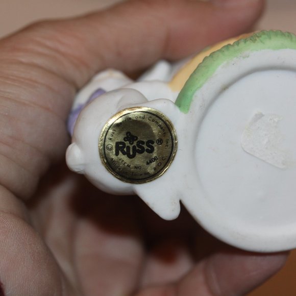 RUSS Bunny Vase, Lefton Trinket Egg, Bear Angel Trinket Pocelain Ceramic - Picture 6 of 6